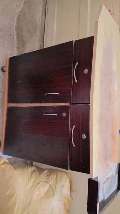 Iron stand 2 cabinet double portion for clothes etc.