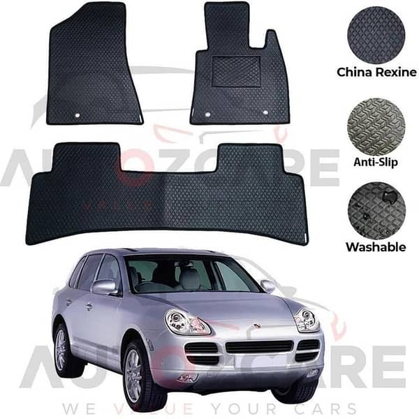 Porsche Cayenne China Rexine Floor Mat 3PCS - Model 2002-2010