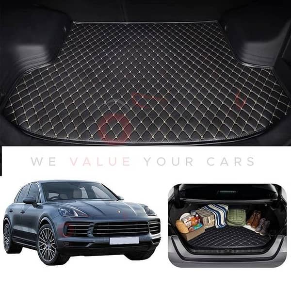 Porsche Cayenne 7D Custom Car Trunk Mat - Model 2010-2018