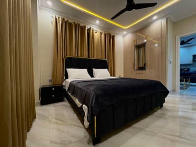 1 Bedroom VIP Full furnish flat per day available in Bahria town Lahore 0300 4561276