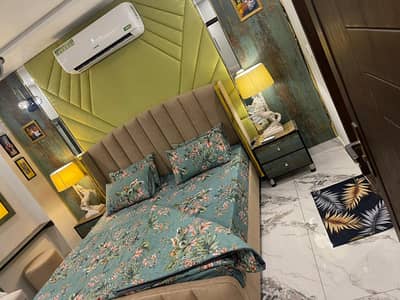 1 Bedroom VIP Full furnish flat per day available in Bahria town Lahore 0300 4561276