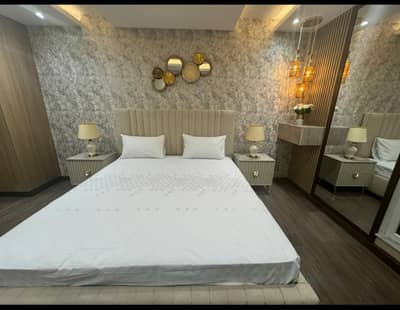 1 Bedroom VIP Full furnish flat per day available in Bahria town Lahore 0300 4561276