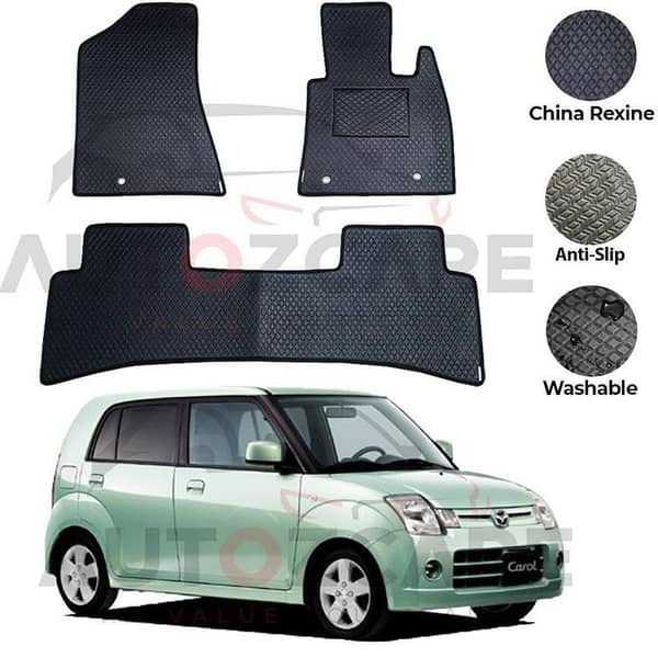 Mazda Carol China Rexine Floor Mat 3PCS - Model 2004-2009