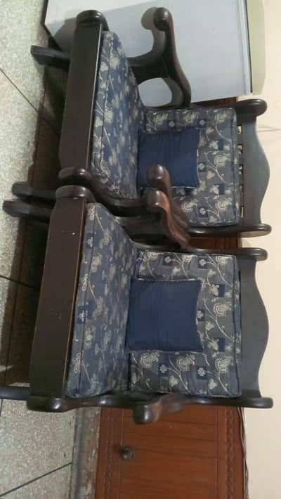 Sofa Set Pure Wooden 5 Seater