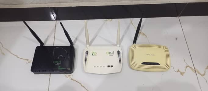 3 Routers 1 TP Link 2 PTCL ZTE Router