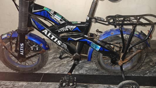 ALTIS Baby Cycle – Good Condition | With Training Wheels & Carrier