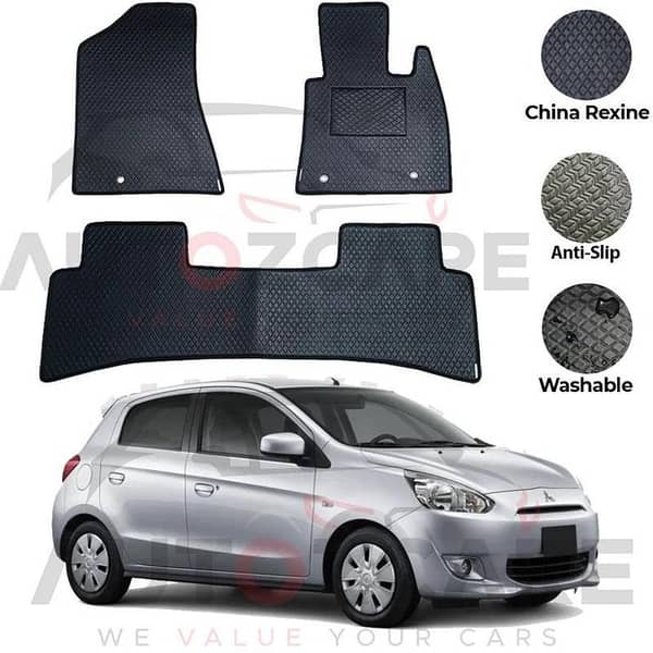 Mitsubishi Mirage China Rexine Floor Mat 3PCS - Model 2012-2018