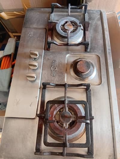 LPG stove 3 burner working good