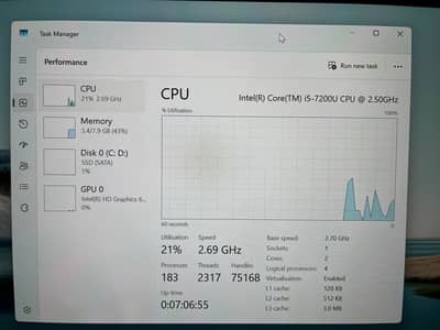 Dell Inspiron 13-5378 Core i5 7th Gen | 8GB RAM | 500GB SSD | Touch