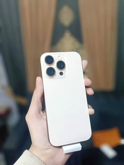 iphone 16 pro jv 128gb desert colour 4 months warranty brand nw phone