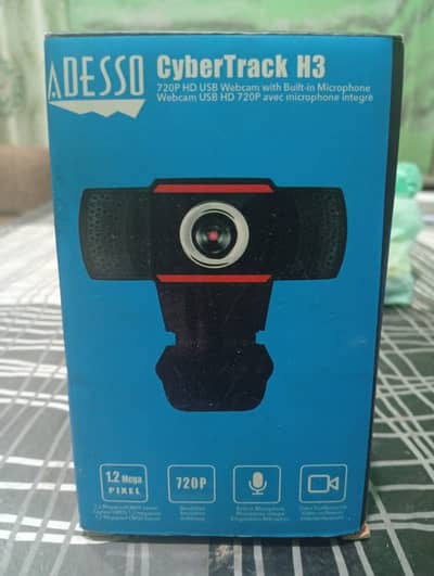 Webcam 12 Megapixel 30 fps adesso cyber track H3 USB 2.0 1280x720