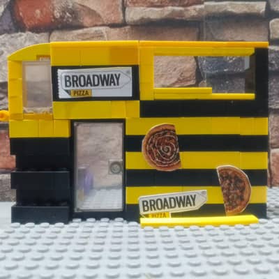Lego Broadway Pizza outlet (Customized build) (Interior also built)