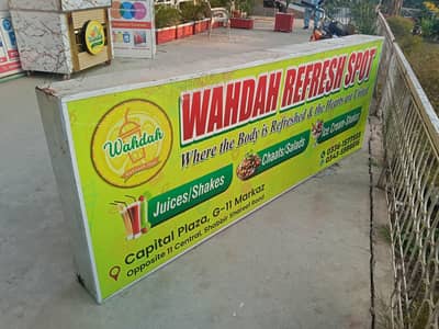 8×3 LED Backlit Sign Board