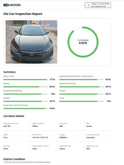 Honda Civic Oriel 1.8 i-VTEC CVT 2021 Model