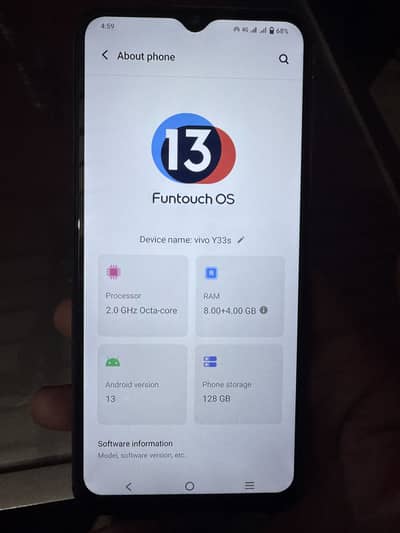 Vivo Y33s 8gb 128gb