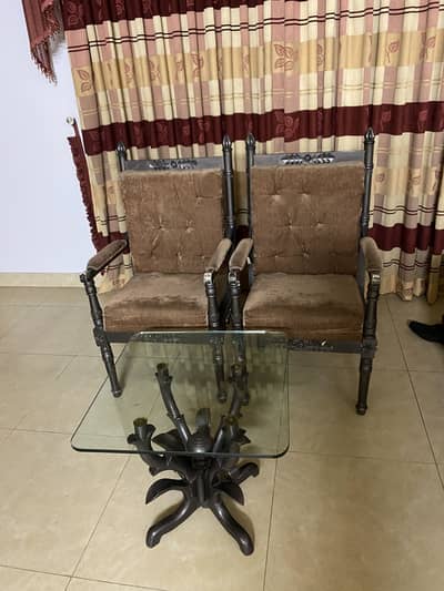 Chairs with Table ( pure wood )