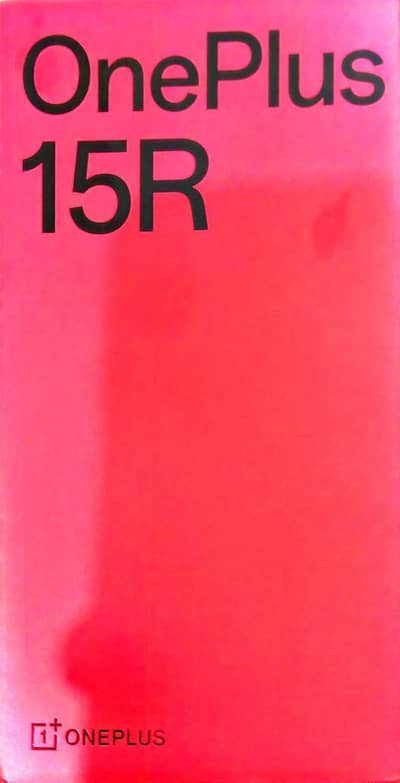 OnePlus 15R just box opend