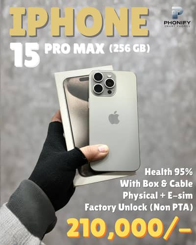 Iphone 15 pro max 256gb Non PTA