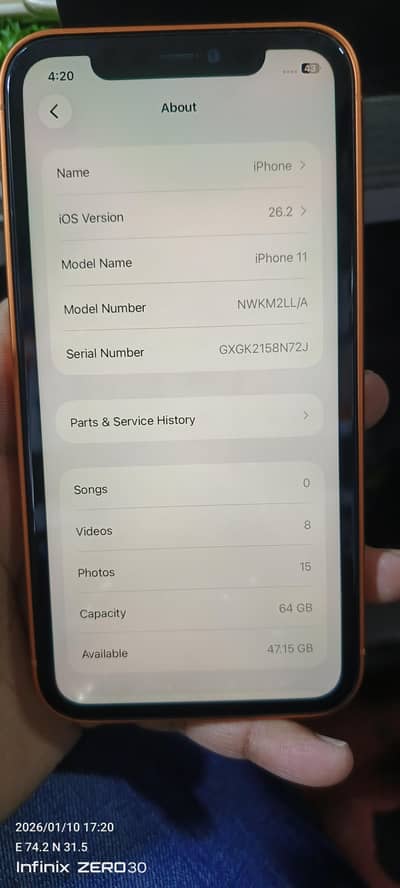 Iphone 11 convert into 17 orange  color