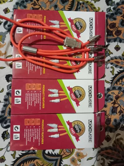 Data cable3in1 4 pice