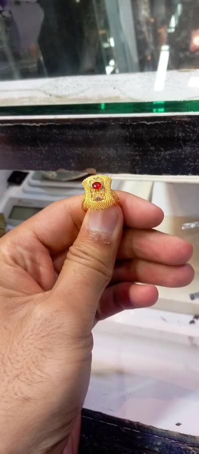 artifical ladies ring brand new gold style