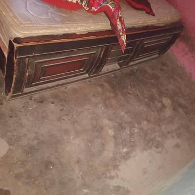wooden bed for urgent sale