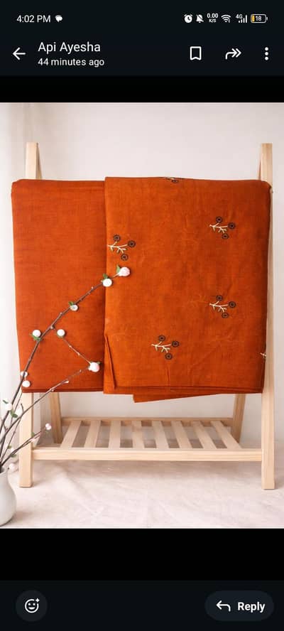 zulberry 2 piece unstitched ladies suit khadar fine quality original