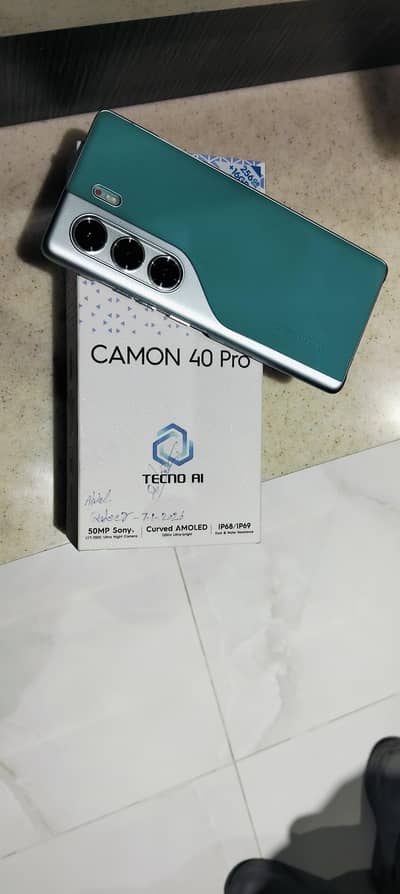 tacno camon 40 pro 16/256 PTA approved only 2 days use all ok