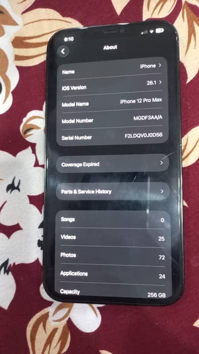 Iphone 12pro max 256gb 03391114321