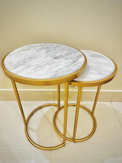 Marble side tables