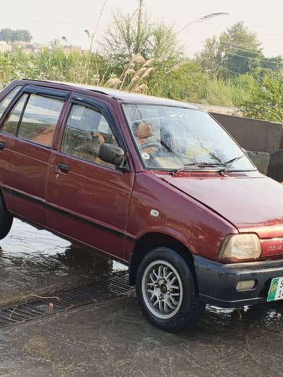mehran vx red colour home use car location bhera