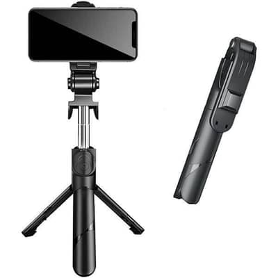 Portable Black Selfie Stick Essential For Multiple Shooting Angles