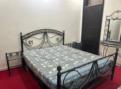 Steel iron bed set