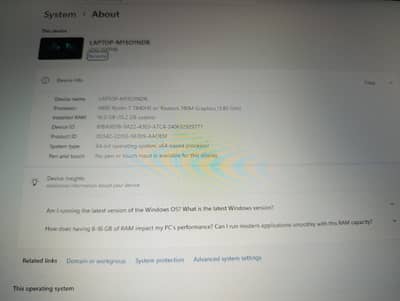 Model LOQ G windows 11 gaming Laptop