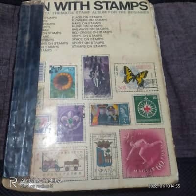 V unique an antique 1200 stamps collection.