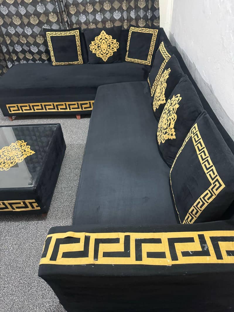 Lshape Sofa with table 1