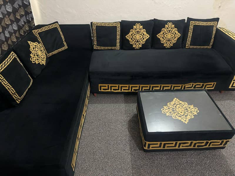 Lshape Sofa with table 3