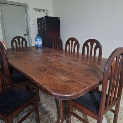 Wooden Dining Table with 8 seats