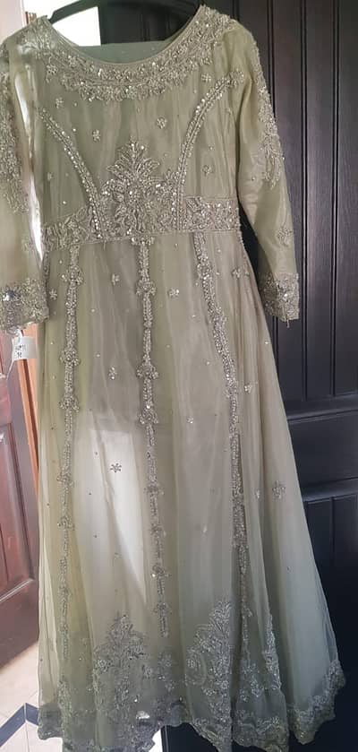 One time used 3pc bridal dress including Maxi, Lehnga, Dupatta, Potli