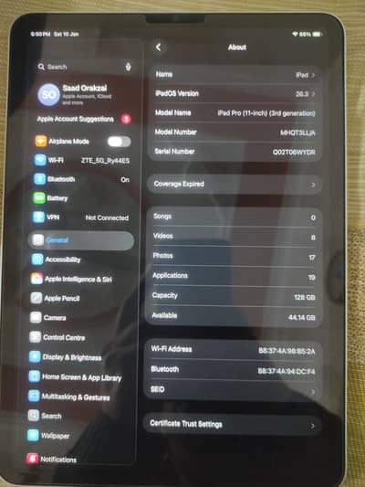 iPad pro M1 3rd generation 11 inch