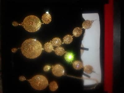 Bridal gold plated kundan jewellery set