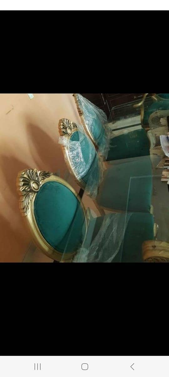 Dining Table Golden Colour 1