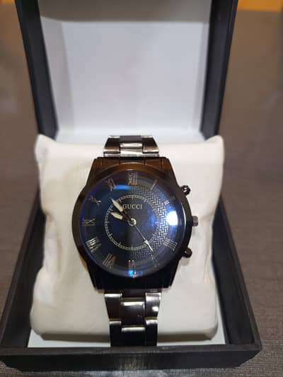 Blue chain watch for men
