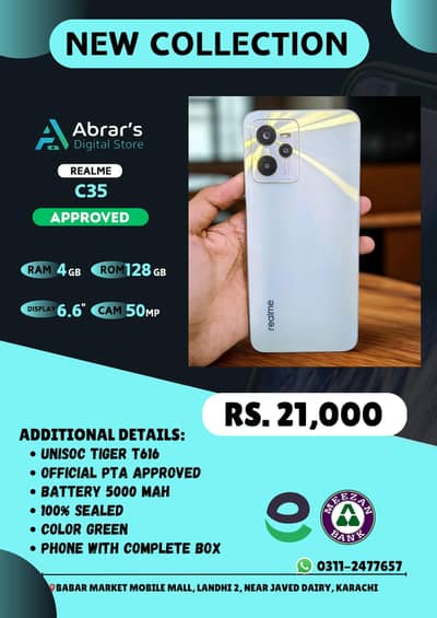 Realme C35 – 4GB RAM | 128GB Storage