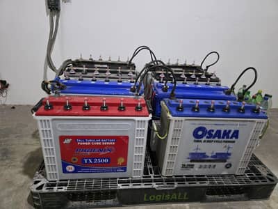 OSAKA and Phoenix 230ah Tall Tubular batteries