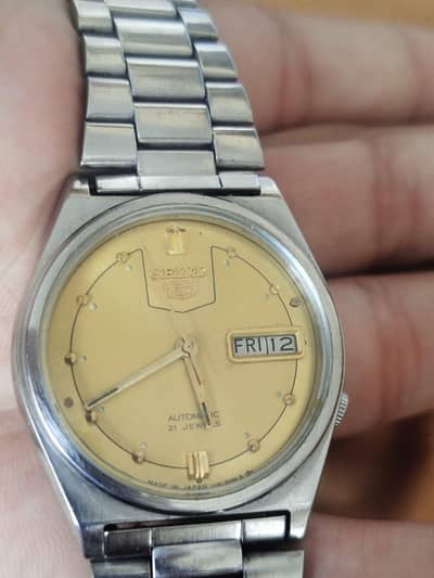 original seiko 5 automatic 21 jewels Japan made 100 % ok