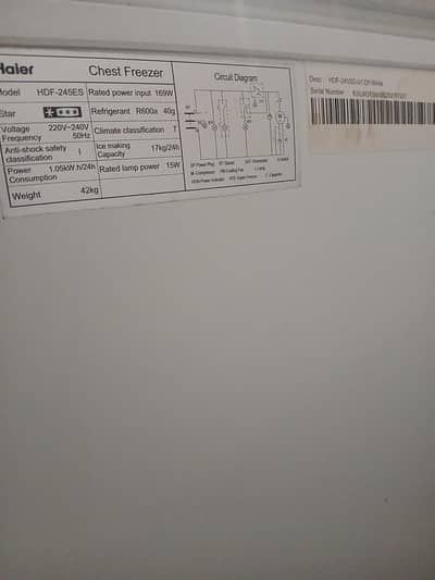 Haier 42kg Deep Freezer | Excellent Condition | 1 Year Used