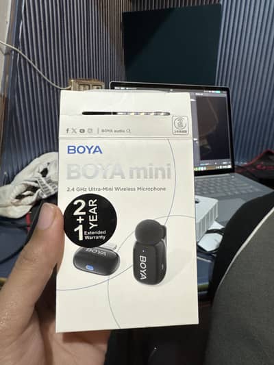 Boya mini wireless microphone for sale just like new only 3months use