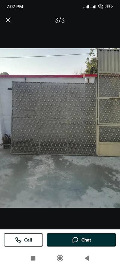 heavy iron grill with door