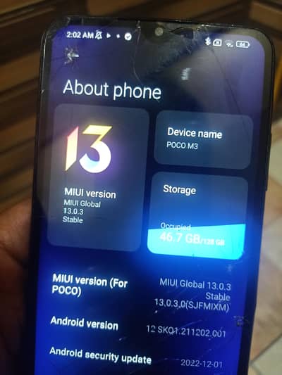 poco m3 available without box only glass is broken